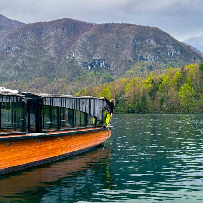 lake bohinj in slovenia