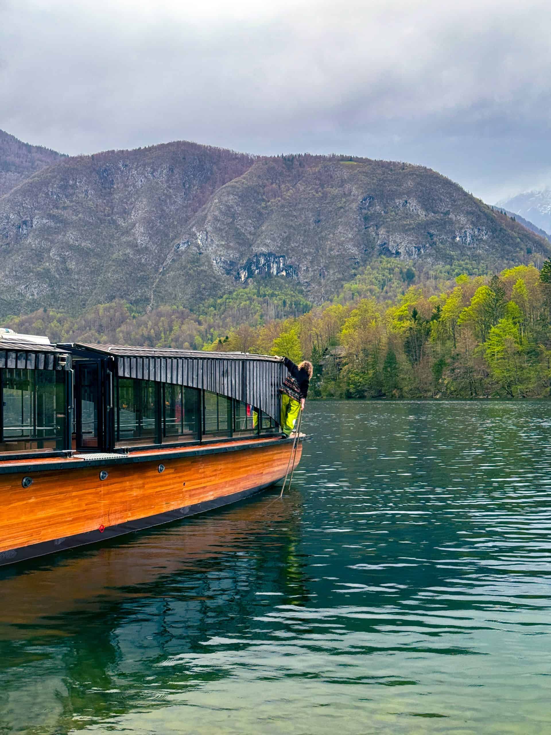 lake bohinj in slovenia