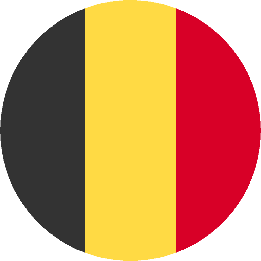 Belgium flag with black, yellow, and red vertical stripes, representing national colors and identity.